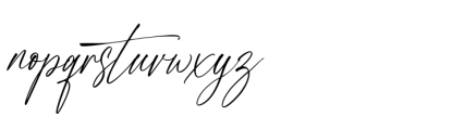 Silhouette Signature Regular Font LOWERCASE