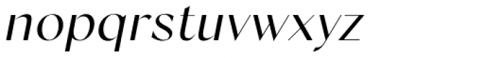 Silk Sans Display Regular Oblique Font LOWERCASE