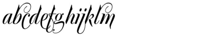 Silk Script Alt Font LOWERCASE