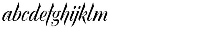 Silk Script Font LOWERCASE