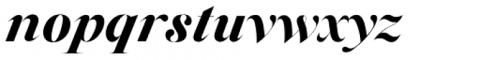 Silk Serif Black Italic Font LOWERCASE