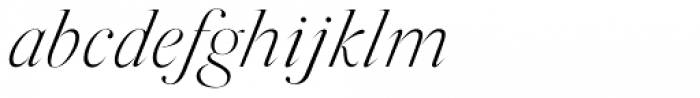 Silk Serif Extra Light Italic Font LOWERCASE