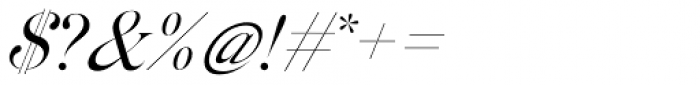 Silk Serif Italic Font OTHER CHARS