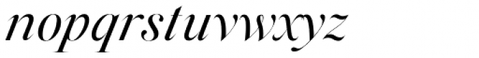 Silk Serif Italic Font LOWERCASE