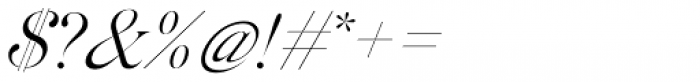 Silk Serif Light Italic Font OTHER CHARS
