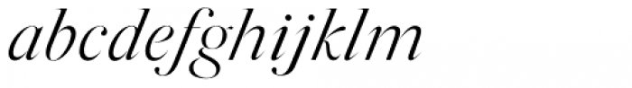 Silk Serif Light Italic Font LOWERCASE