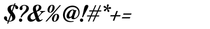 Silk Serif Text Bold Italic Font OTHER CHARS
