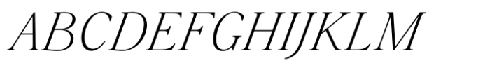 Silk Serif Text Extra Light Italic Font UPPERCASE