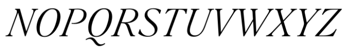 Silk Serif Text Light Italic Font UPPERCASE