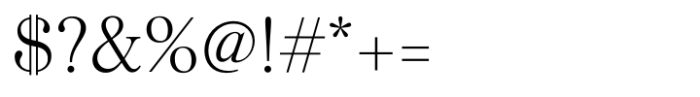 Silk Serif Text Light Font OTHER CHARS