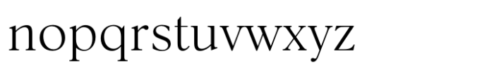Silk Serif Text Light Font LOWERCASE