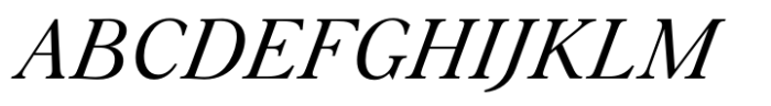Silk Serif Text Regular Italic Font UPPERCASE