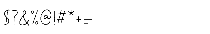 Silken Moment Regular Font OTHER CHARS