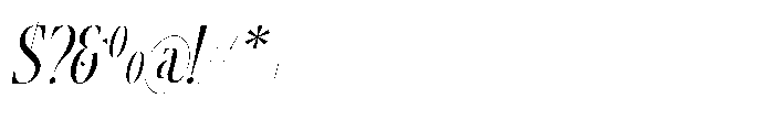 Silkigfined Italic Font OTHER CHARS