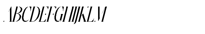Silkigfined Italic Font UPPERCASE