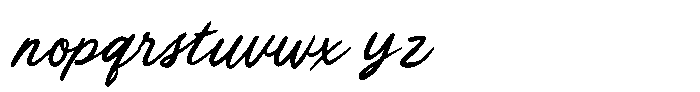 Silly Claire Font LOWERCASE