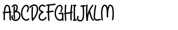 Silly Cuishy Font UPPERCASE