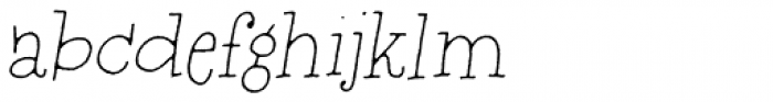 Silly Notes Italic Font LOWERCASE