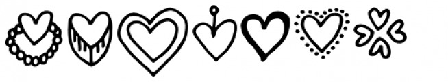 Sillyhearts Font UPPERCASE