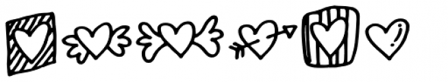 Sillyhearts Font LOWERCASE