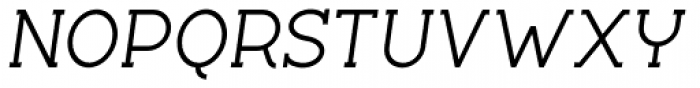 Silo Slab Italic Font UPPERCASE