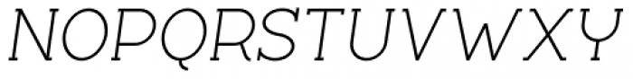 Silo Slab Light Italic Font UPPERCASE