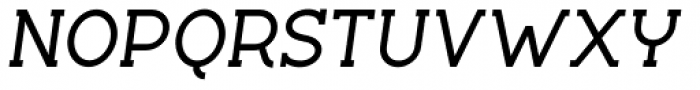 Silo Slab Semi Bold Italic Font UPPERCASE