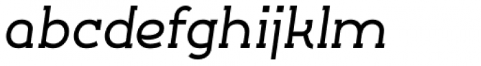 Silo Slab Semi Bold Italic Font LOWERCASE