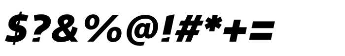 Silurum Black Italic Font OTHER CHARS