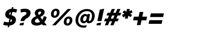 Silurum Extra Bold Italic Font OTHER CHARS