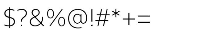 Silurum Extra Light Font OTHER CHARS