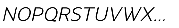Silurum Light Italic Font UPPERCASE