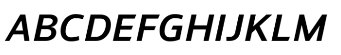 Silurum Semi Bold Italic Font UPPERCASE