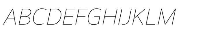 Silurum Thin Italic Font UPPERCASE