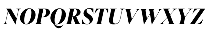 Silvana Black Italic Font UPPERCASE