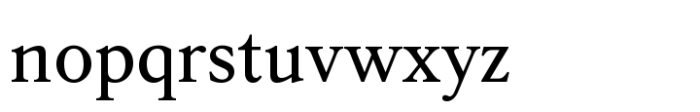 Silvana Text Variable Font LOWERCASE