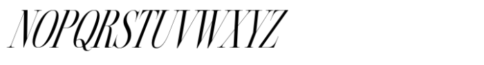 Silver Point Condensed Black Italic Font UPPERCASE