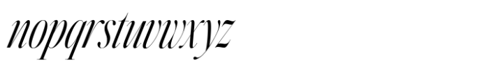 Silver Point Condensed Black Italic Font LOWERCASE