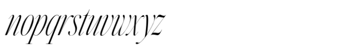 Silver Point Condensed Bold Italic Font LOWERCASE