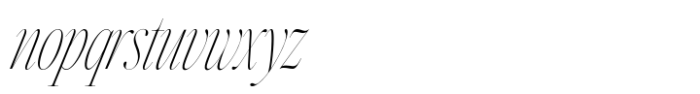 Silver Point Condensed Italic Font LOWERCASE