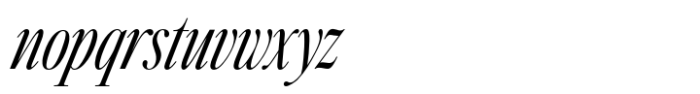 Silver Point Condensed Text Black Italic Font LOWERCASE