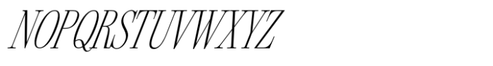 Silver Point Condensed Text Italic Font UPPERCASE