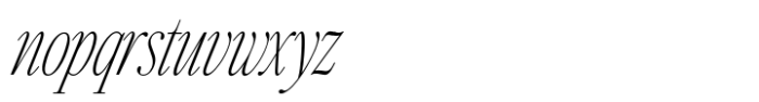 Silver Point Condensed Text Italic Font LOWERCASE