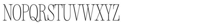 Silver Point Condensed Text Thin Font UPPERCASE