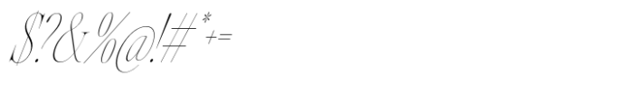 Silver Point Condensed Thin Italic Font OTHER CHARS