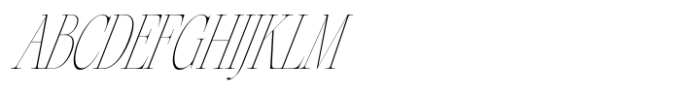 Silver Point Condensed Thin Italic Font UPPERCASE
