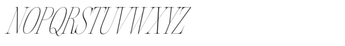 Silver Point Condensed Thin Italic Font UPPERCASE