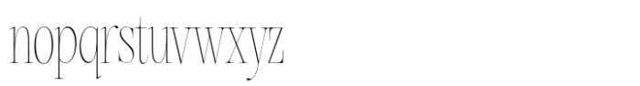 Silver Point Condensed Thin Font LOWERCASE