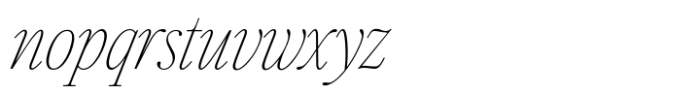 Silver Point Text Thin Italic Font LOWERCASE