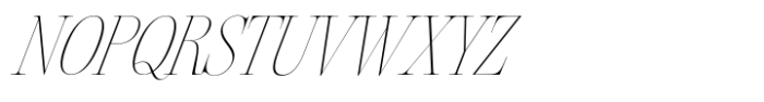 Silver Point Thin Italic Font UPPERCASE
